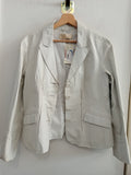 GIACCA BLAZER JENNY TG46 PANNA IN PELLE