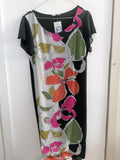 ABITO LINK TGL NERO FANTASIA FIORI