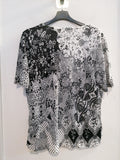 TWINSET ALJSSA TGM BIANCO/NERO C/PIETRE