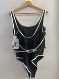 COSTUME INTERO DONNA TGXL NERO/BIANCO
