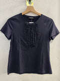 MAGLIA TUZZI TGS BLU C/ROUGE