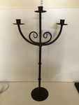 CANDELABRO TRE LUCI IN FERRO H57XL10XP8 CM