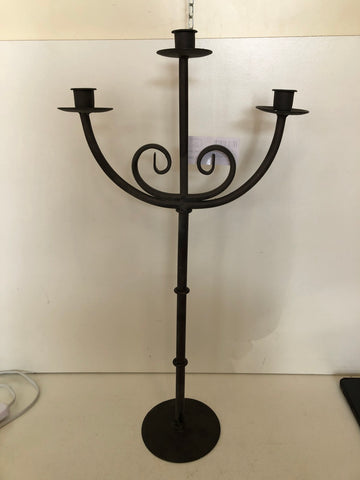 CANDELABRO TRE LUCI IN FERRO H57XL10XP8 CM