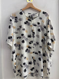 CAMICIA ANTHESIS TG.XXL BIANCO FANTASIA FIORI