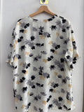 CAMICIA ANTHESIS TG.XXL BIANCO FANTASIA FIORI