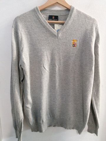MAGLIONE MARINA MLITARE UOMO TGM GRIGIO IN LANA