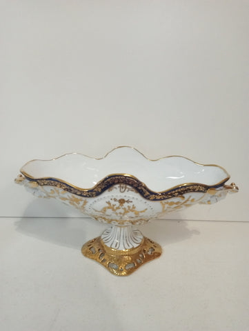 CENTRO TAVOLA IN PORCELLANA PARIS ROYAL H20XL35XP15 CM