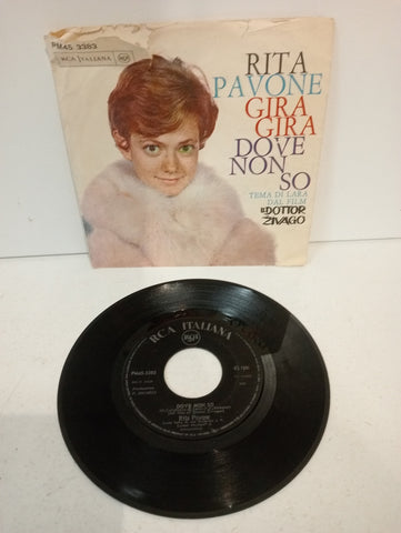 DISCO 45 GIRI Rita Pavone ‎– Gira Gira / Dove Non So