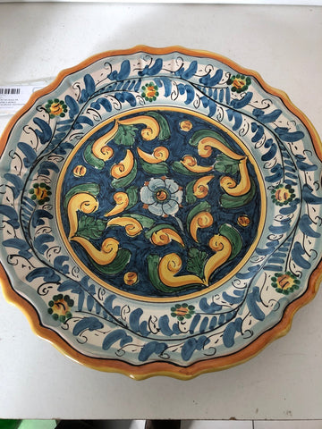 PIATTO MURALE IN CERAMICA BORIA CALTAGIRONE H4XDIAMETRO35 CM