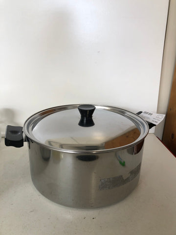 PENTOLA DUE MANICI C/COPERCHIO SUPERINOX H12XDIAMETRO26 CM