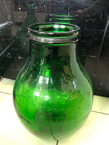 BOCCIA IN VETRO VERDE H33XDIAMETRO10 CM