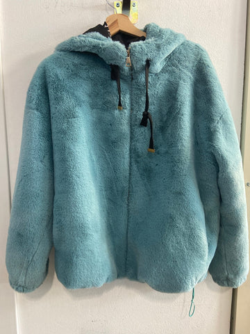 GIUBBOTTO AYFEE ECOPELLICCIA TG M AZZURRRO