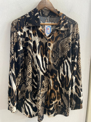CAMICIA DONNA TGL FANTASIA ANIMALIER
