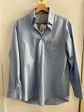 CAMICIA UOMO BURBERRY LONDON TGM AZZURRO