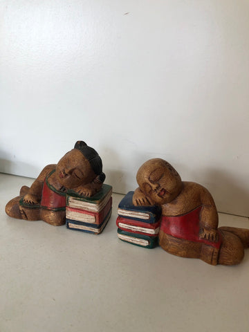 COPPIA REGGI LIBRI TIPO ETNICO H10XL14XP5 CM