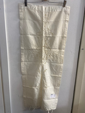 TENDA L44X100CM LINO BIANCO C/INTAGLIO