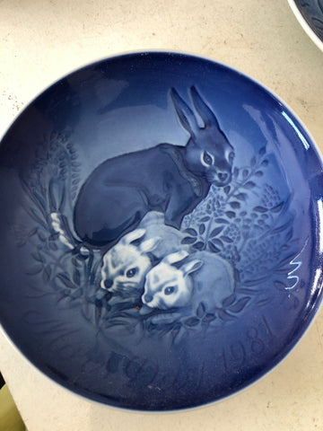 PIATTO IN PORCELLANA ROYAL COPENHAGEN MARS DAG 1981 H2XDIAMETRO14 CM