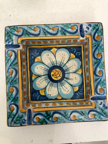 POSACENERE CERAMICA CATALDO CALTAGIRONE H2XL14XP14 CM