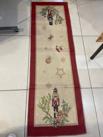 RUNNER NATALIZIO ROSSO/DORATO SCHIACCIANOCI