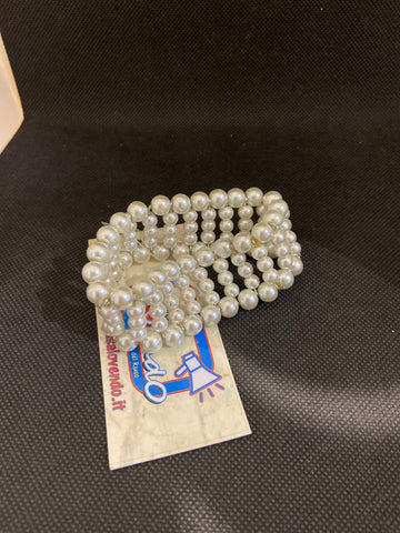 BRACCIALE PERLINE BIANCHE