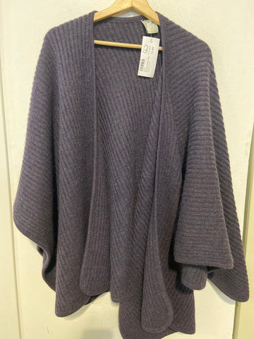 MANTELLA VERA DA POZZO VIOLA MISTO LANA