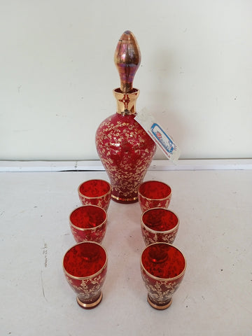 SERVIZIO LIQUORE IN VETRO 7 PZ
