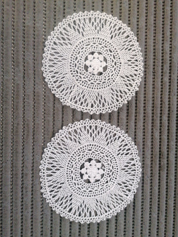 COPPIA CENTRINI D12CM UNCINETTO BIANCO
