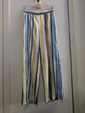 PANTALONE ZARA TGXS BIANCO/GIALLO/AZZURRO