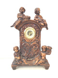 ANTICO ORLOGIO DA TAVOLA IN CERAMICA H29XL10XP8 CM