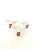 4 TAZZINE CAFFE' PORCELLANA MOAK