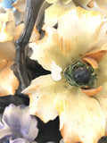 CESTINO FIORI IN PORCELLANA CAPODIMONTE ( CON IMPERFEZIONE )