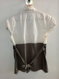 MAGLIA LINKDONNA TG.S BIANCO/VERDE C/FIORE