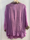PANTALONE+CANOTTA+CAMICIA ELENA MIRO'TG46 LILLA/EFF.PITONATO