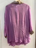 PANTALONE+CANOTTA+CAMICIA ELENA MIRO'TG46 LILLA/EFF.PITONATO