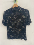 MAGLIA SOTTOGIACCA LINK TGM NERA LAME'/DORATO DONNA