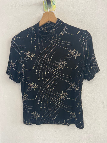 MAGLIA SOTTOGIACCA LINK TGM NERA LAME'/DORATO DONNA