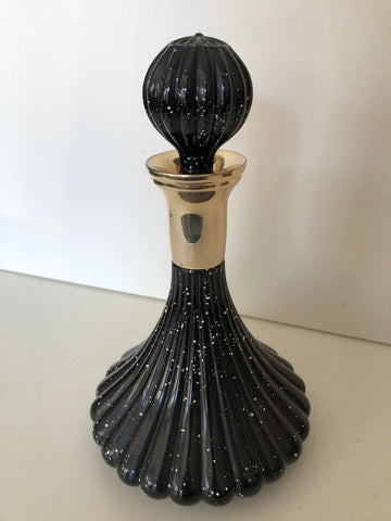 BOTTIGLIA IN SILVER E VETRO H31XD18 CM