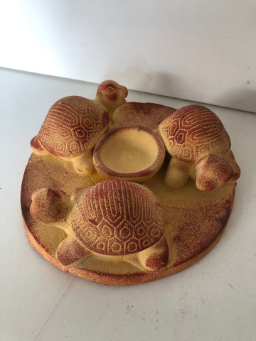 PORTA CANDELA TARTARUGHE IN TERRACOTTA H5XDIAMETRO19 CM