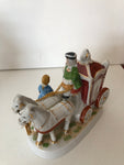 STATUA CARROZZA IN PORCELLANA H8XL10XP5 CM
