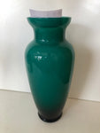 VASO IN VETRO VERDE H30XDIAMETRO8 CM