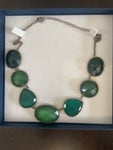 COLLANA PIETRE VERDI SFUMATE
