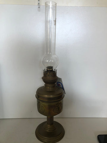 LUME IN LAMIERINO CON VETRO H55