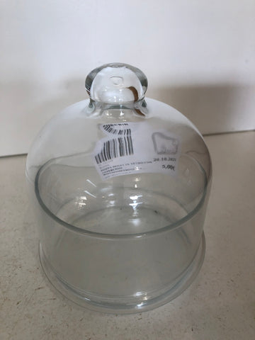 PORTA DOLCI IN VETRO CON COPERCHIO H10XDIAMETRO10 CM