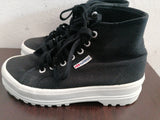 SCARPE ALTE SUPERGA MIS.35 NERO