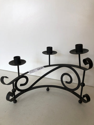 CANDELABRO TRE LUCI IN FERRO H25XL28XP8 CM