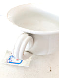 ANTICO VASO DA NOTTE PORCELLANA FLORIO DOPPIA PUNZONATURA 1909 H10XDIAMETRO15 CM