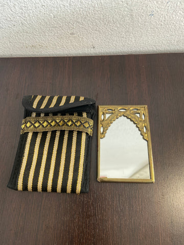 SPECCHIETTO DA BORSA DORATO C/CUSTODIA