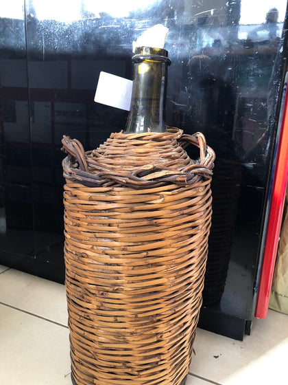 ANTICO BOTTIGLIONE TIPO IMPAGLIATO H40XDIAMETRO15 CM