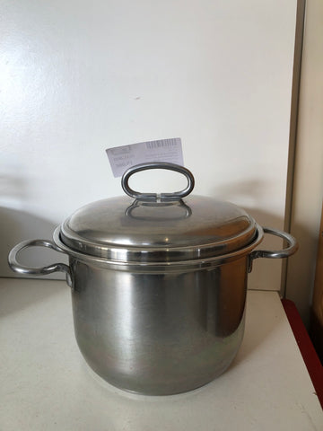 PENTOLA DUE MANICI C/COPERCHIO ACCIAIO AETERNUM 18/10 H10XDIAMETRO15 CM