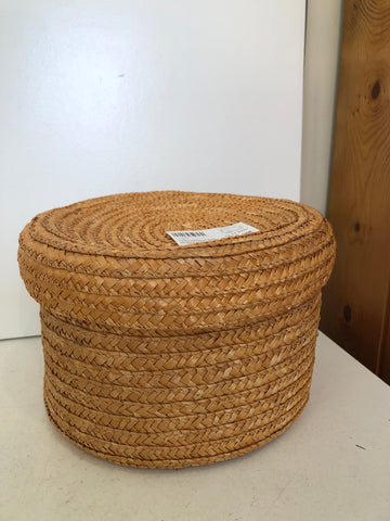 CESTA ROTONDA TIPO INTRECCIATA H10XD20CM